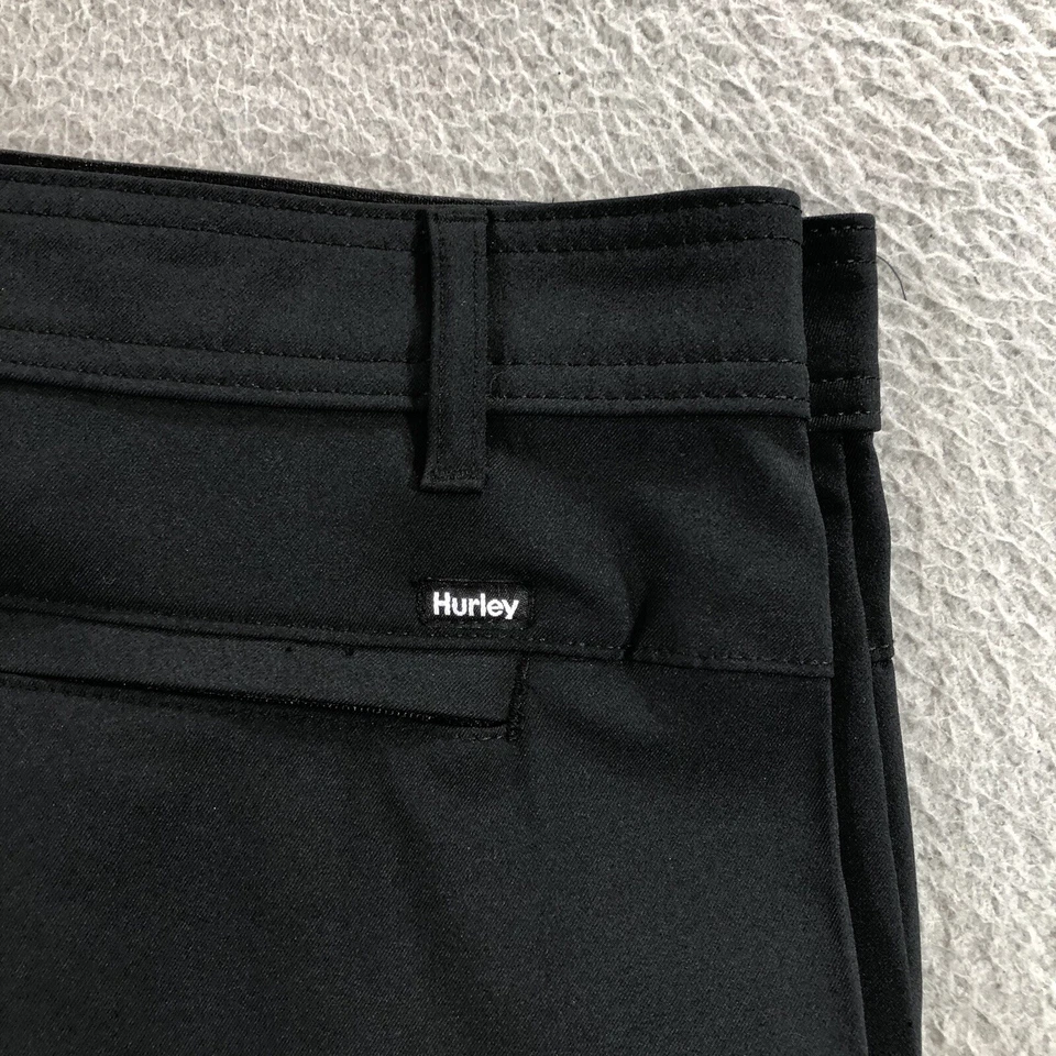 Pantalones de golf Hurley Active para hombre 40x30 negros cómodos elásticos mecha de humedad de enfriamiento Foto 2 de 4
