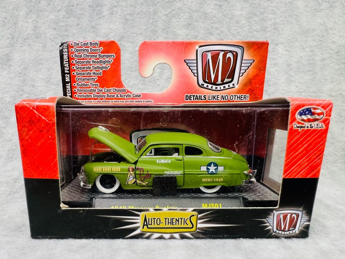 🇺🇸M2 Machines Auto-Thentics 1949 Mercury Custom Green The