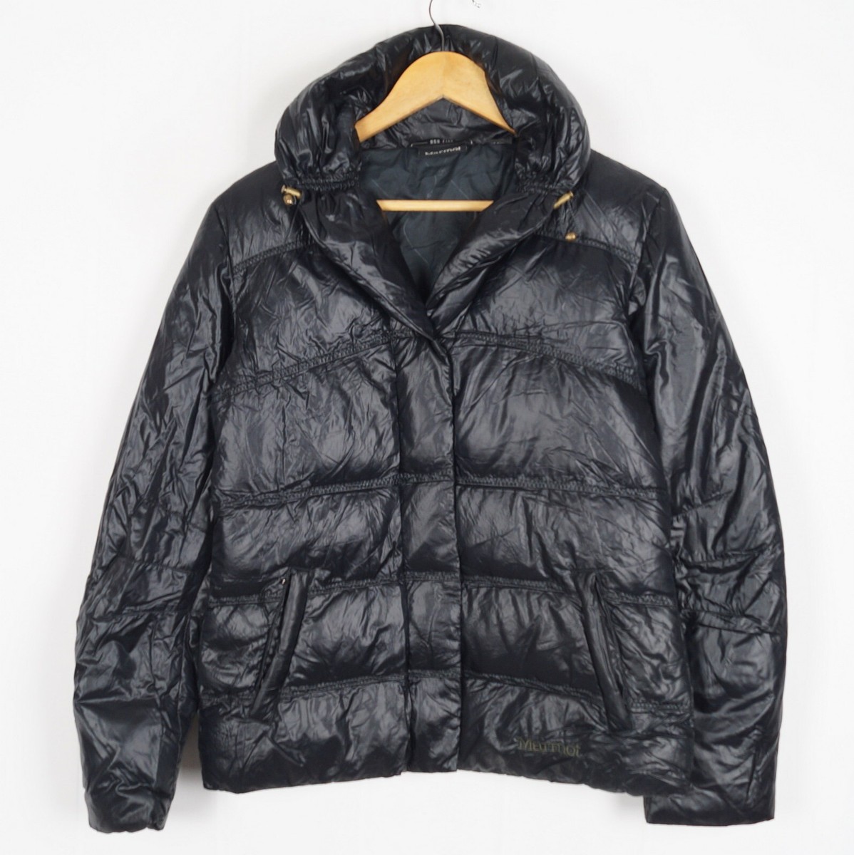 激安店舗 Black M Size Jacket Women's MARMOT Nylon s13053 Down Insulated Zip Full ジャケット・アウター