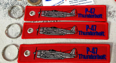  3er SET P - 47 Thunderbolt Anhänger WW2 Aircraft  /Avion / YakAir 