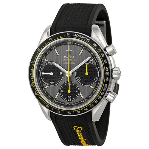 Omega Speedmaster Racing Grey Dial Black Rubber Mens Watch 32632405006001 - Picture 1 of 3