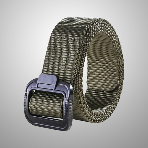 Men's Outdoor Belt Buckle Belt 1.5 inch Sports Nylon Casual
