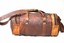 Mens leather duffle bag vintage