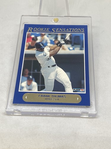 1992 Rookie Sensations Frank Thomas ( DEAD CENTERED) BACK & FRONT HOF