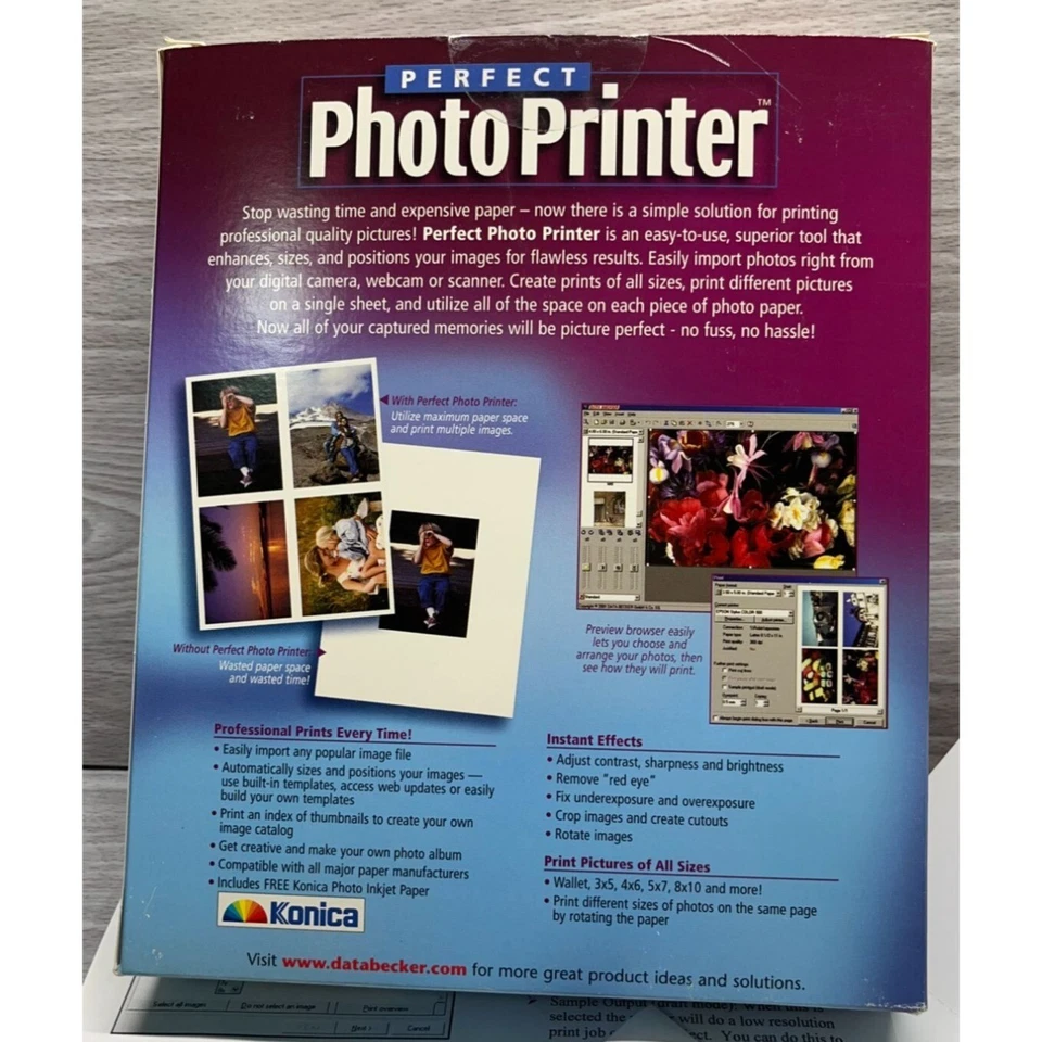 Perfect Photo Printer Data Becker Vintage Windows 95 CD Software - Image 3 of 4