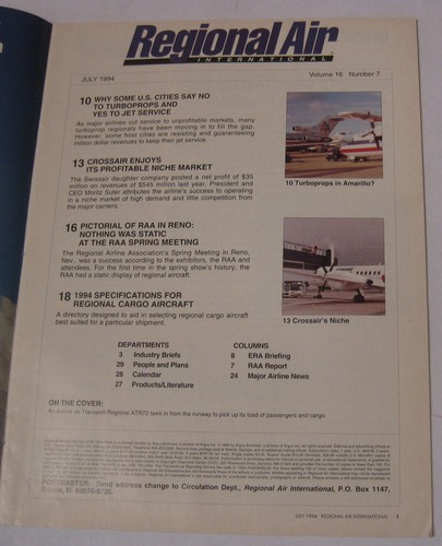 1994 Regional Air Jan 1994 Buyers Guide,June, July,August, Sept, Oct, Nev. & Dec - Picture 6 of 11