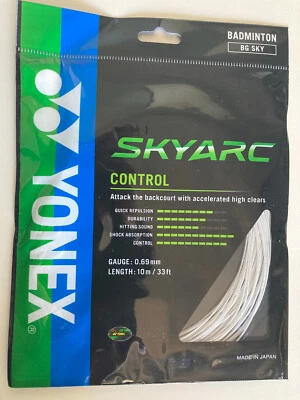 New Yonex SKYARC CONTROL White BG SKY Badminton String (1 Pack)