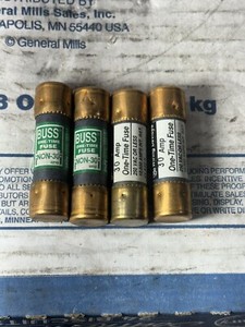 2 Bussmann NON-30 Amp 2 Ge Fuses 30 Amp 4 Fuses In Total  all test good