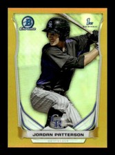 2014 Bowman Chrome #BCP19 Jordan Patterson Prospects Gold Refractors #/50