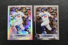 2022 Topps Chrome X Fractor Albert Pujols + Base Card NRMT/MT Dodgers