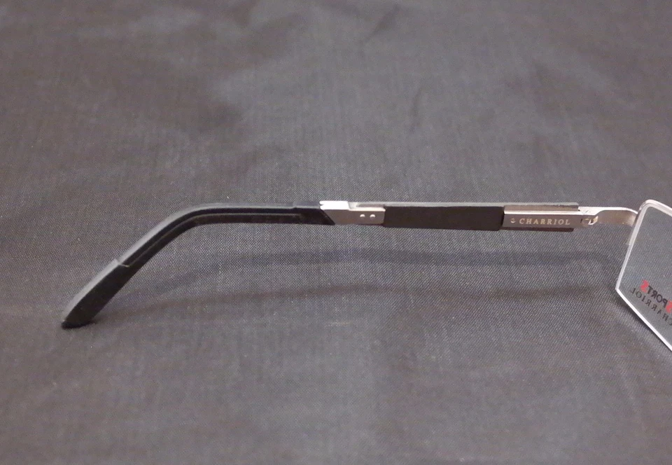 正品 Charriol 眼镜框 SP2363 C3 运动碳金属铬黑色 — 第 4/4 张图片
