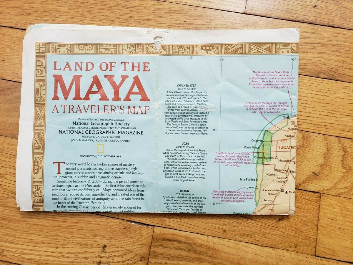 1989 National Geographic Map of 