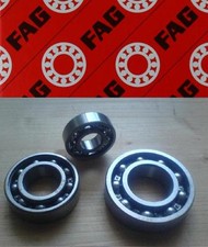 2 Stk. FAG Rillenkugellager 6303-C-C3 Kugellager offen C3  17x47x14 mm 6303/C3