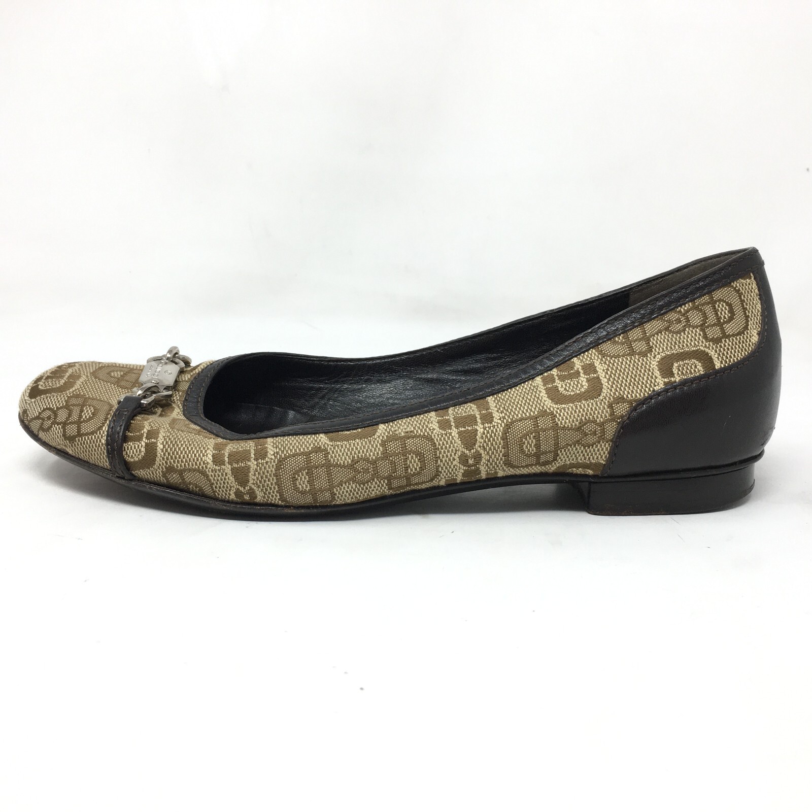 Gucci Logo Horsebit Loafers Flats Shoes Womens Size 6… Gem