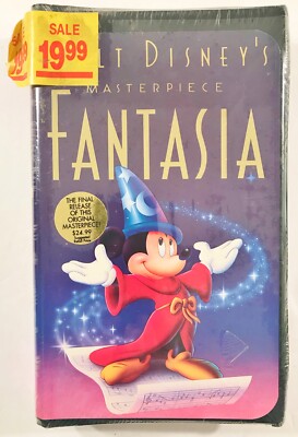 Fantasia Final VHS Release NEW Sealed Hype Stickers Disney