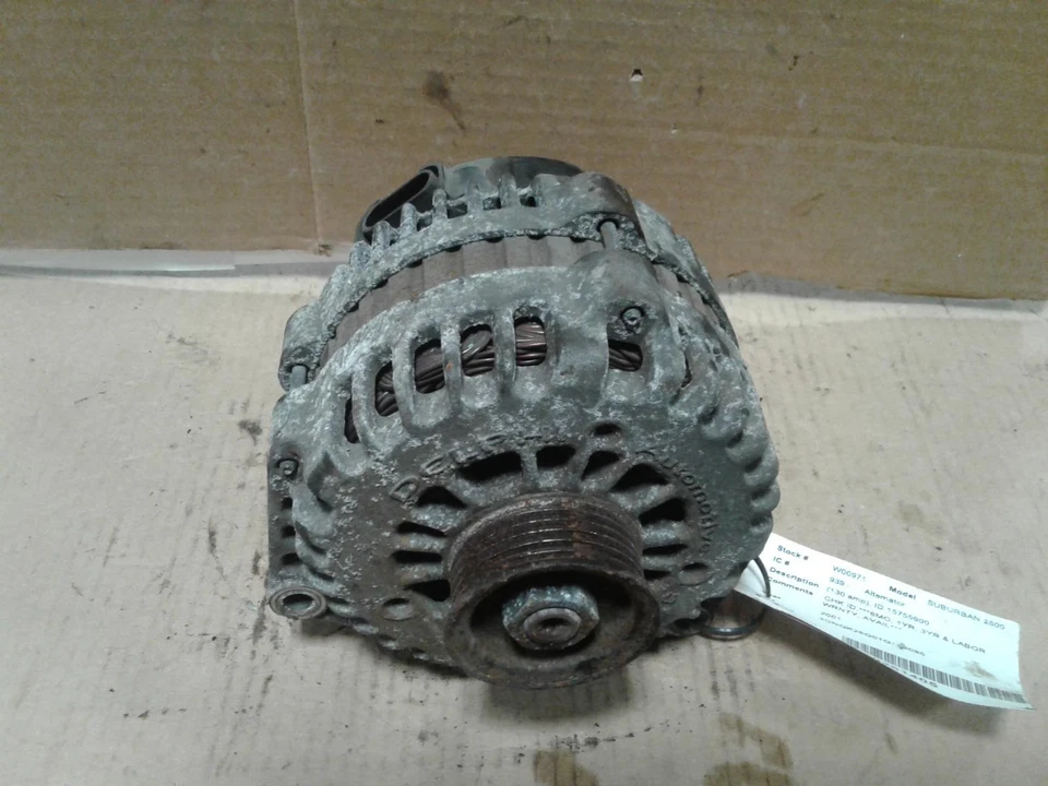 Alternador usado compatible con: Chevrolet Suburban 2500 2001 130 amperios opt KG8 ID 15755900 G Foto 2 de 4