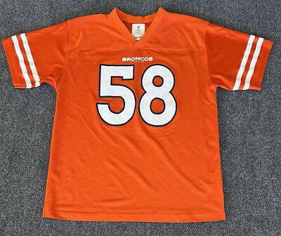 Denver Broncos Von Miller Youth XL Football Jersey Orange Screen