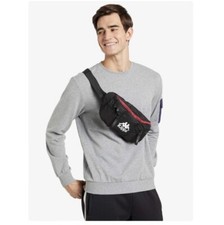 Kappa Black Red Bumbag Manbag Festival Travel Holiday Side Bag Brand New