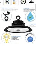 150W LED UFO High Bay Light Warehouse Commercial Industrial 5000K AC 277v-480v