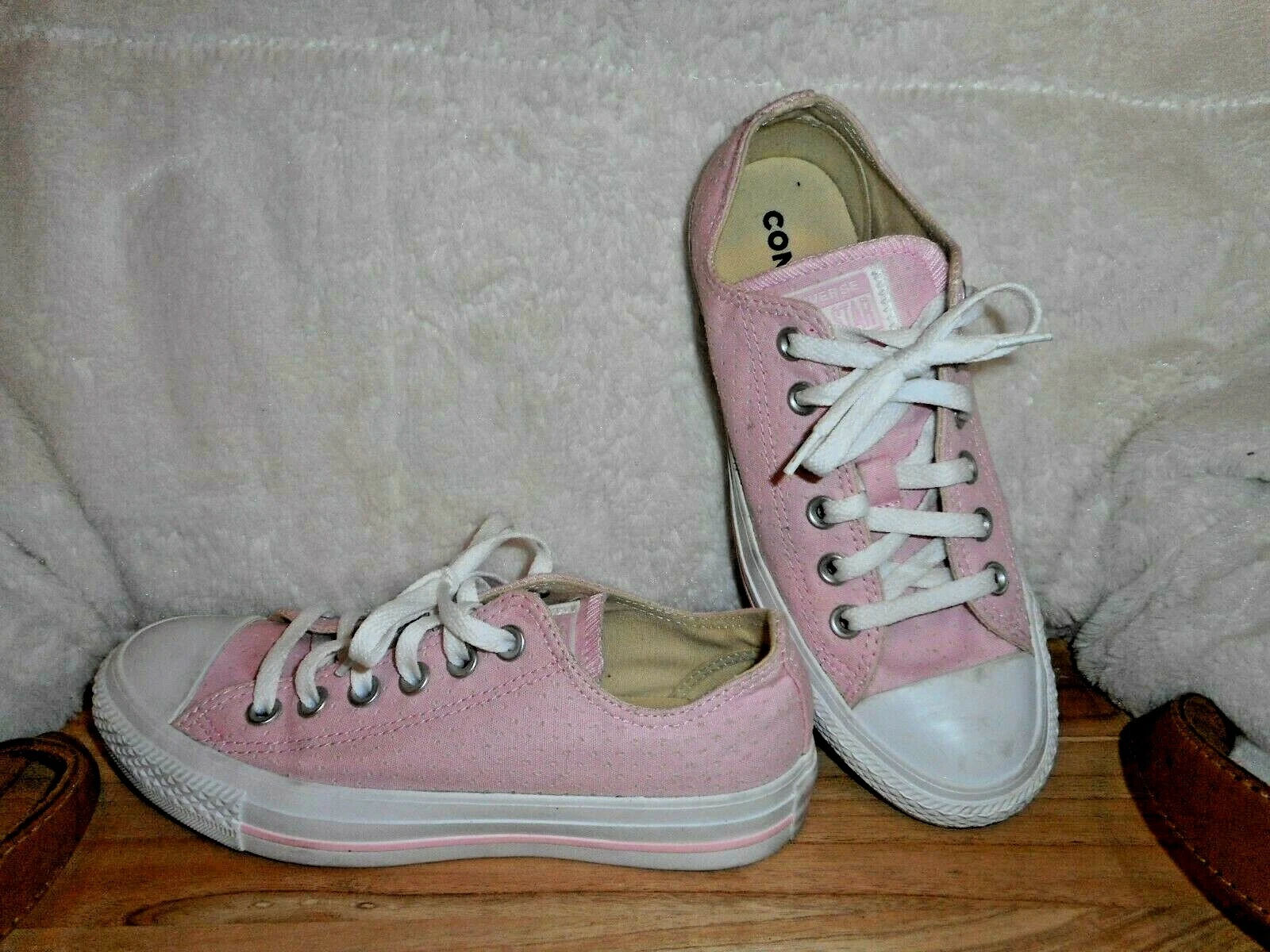 SCARPE CONVERSE ALL STAR ROSA TESTURIZZATE BASSE TELA DONNA 7 UOMO 5