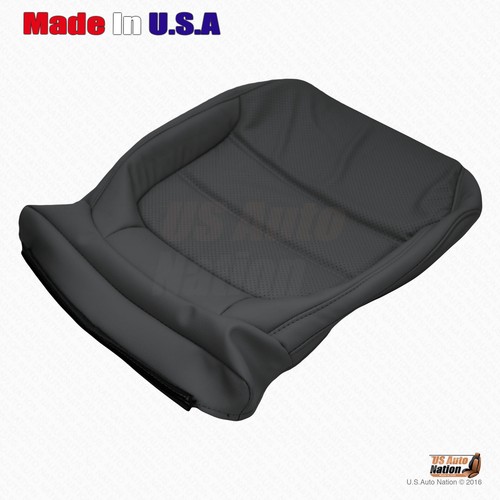 2011 to 2017 Volkswagen Jetta Driver Bottom Perforated Leather Seat Cover Black - Picture 9 of 9