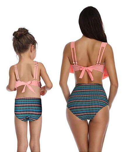 family matching swimsuits with baby