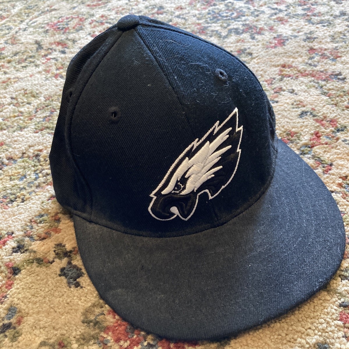PHILADEPHIA EAGLES NFL REEBOK BLACK SIZE 7 HAT CAP | eBay