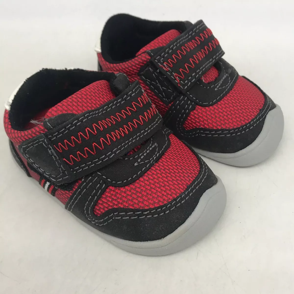 Carters Every Step Jamison SB Baby Boys Slip On Red Sneaker Shoes Size 6 9 Month