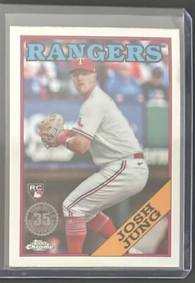Josh Jung 2023 Topps Chrome Update 1988 Insert RC #88CU-16 Texas Rangers