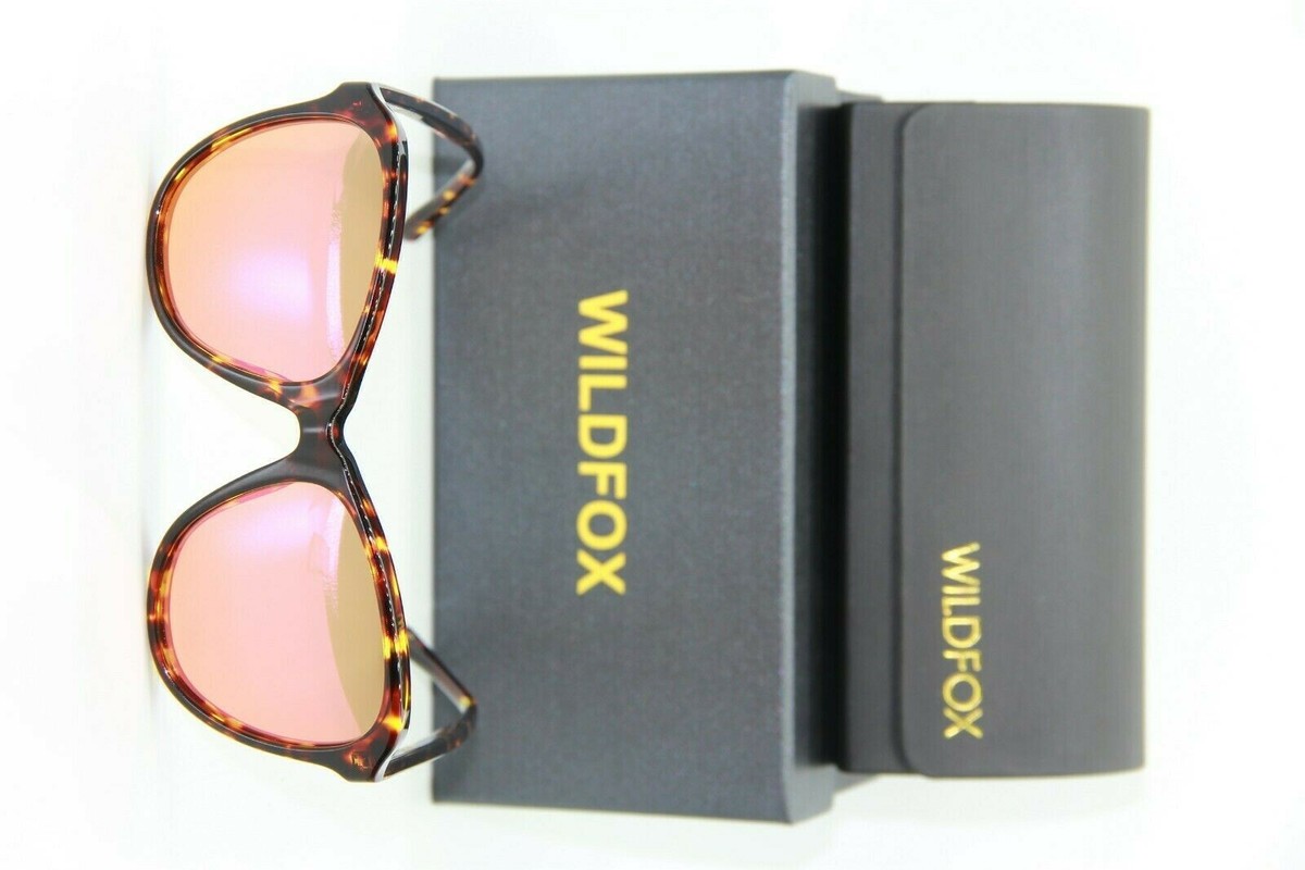 NEW WILDFOX PARKER HAVANA BROWN LENS MIRRORED AUTHENTIC 