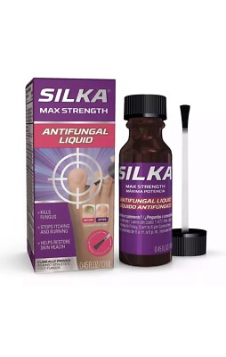Silka Max Strength Antifungal Liquid Toenail Health W/ Brush Applicator 0.45 Oz