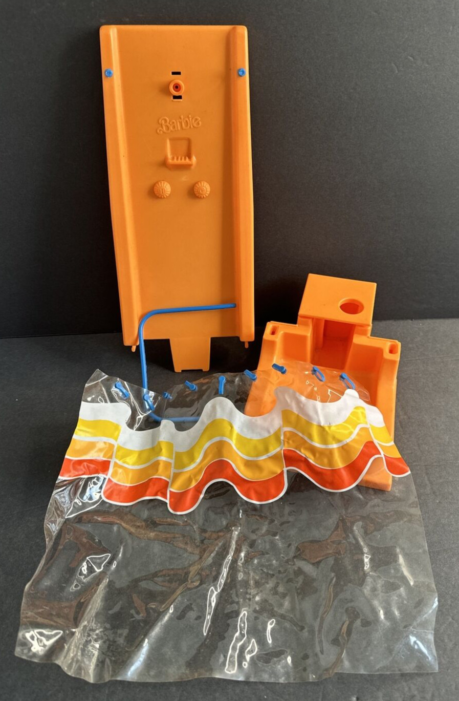 Barbie Dream 1980 piscina cabina de ducha cortina piezas sin tubo