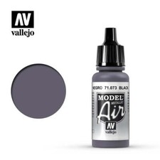 Vallejo 71073 Model Air Black Metallic Acrylic Paint 17ml - US