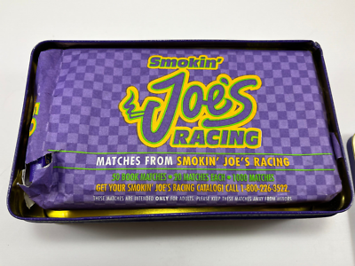 Vintage Smokin' Joe's Racing Collectable Tin w/Matches Camel Cigarettes