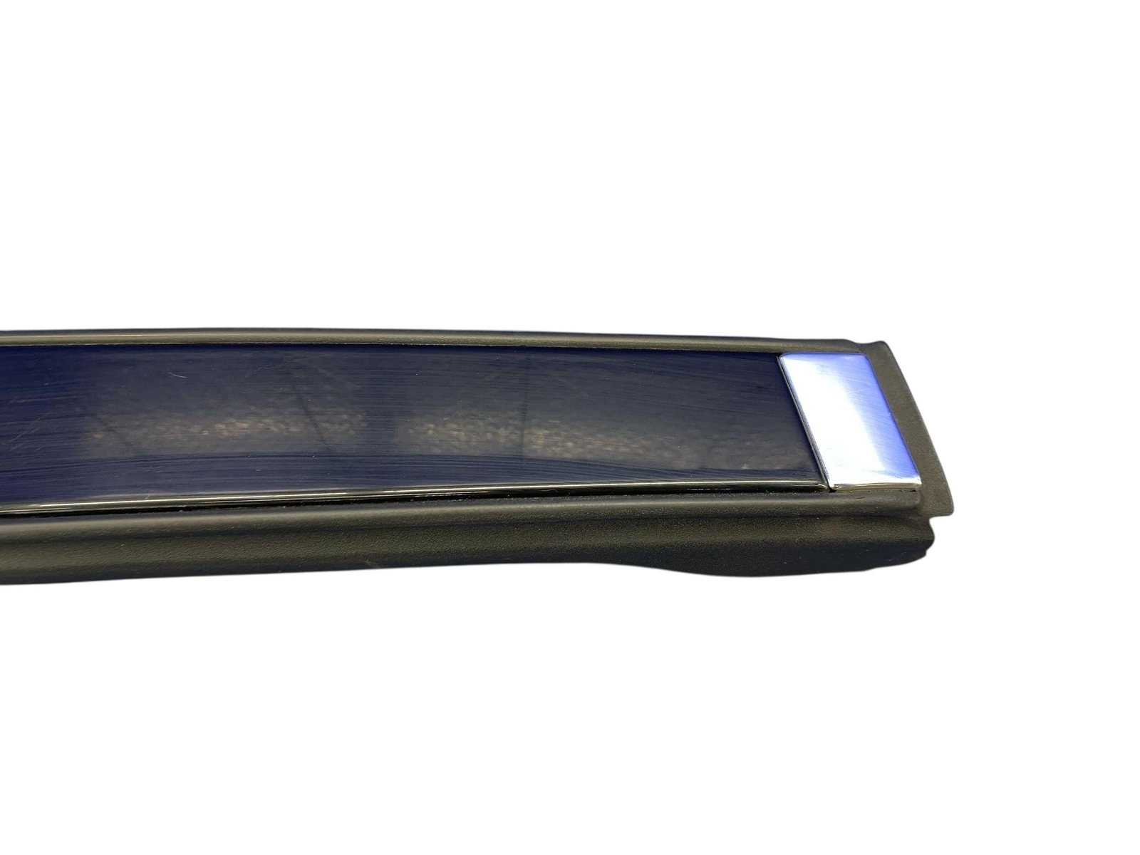 2009-2014 ROLLS ROYCE GHOST LEFT SIDE B PILLAR TRIM COVER PANEL BLACK & CHROME