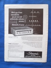 Sherwood S-8000 IV Tuner Amp Magazine Ad Audio August  1964 Original