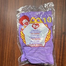 1999 McDonalds Happy Meal Toy Ty Beanie Stretchy the Ostrich 10 New Sealed