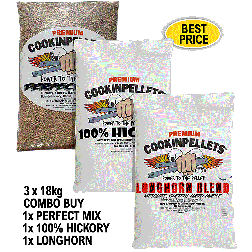 CookinPellets Perfect Mix Premium Smoker Pellets for ALL makes BBQ Smoker Grills - Foto 21 di 31