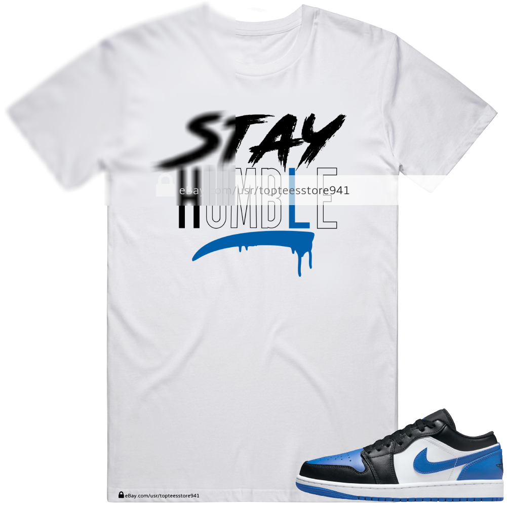 Shirt To Match Air Jordan Low White Royal Blue Black
