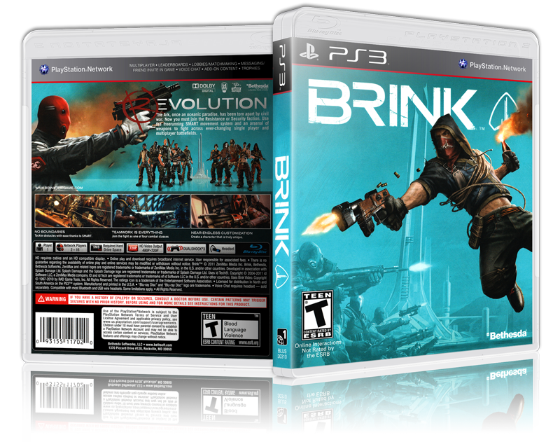 その他 BRINK - PS3 g6bh9ry BRINK PS3 Sony PlayStation 3 Bethesda Softworks Action Game