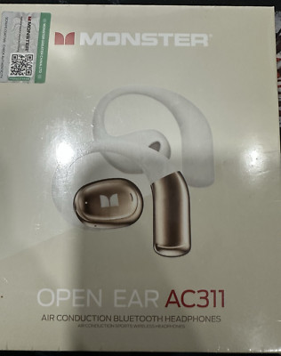 Monster Open Ear AC311 Wireless Earbuds, Bluetooth 5.4 Open Ear Headphones
