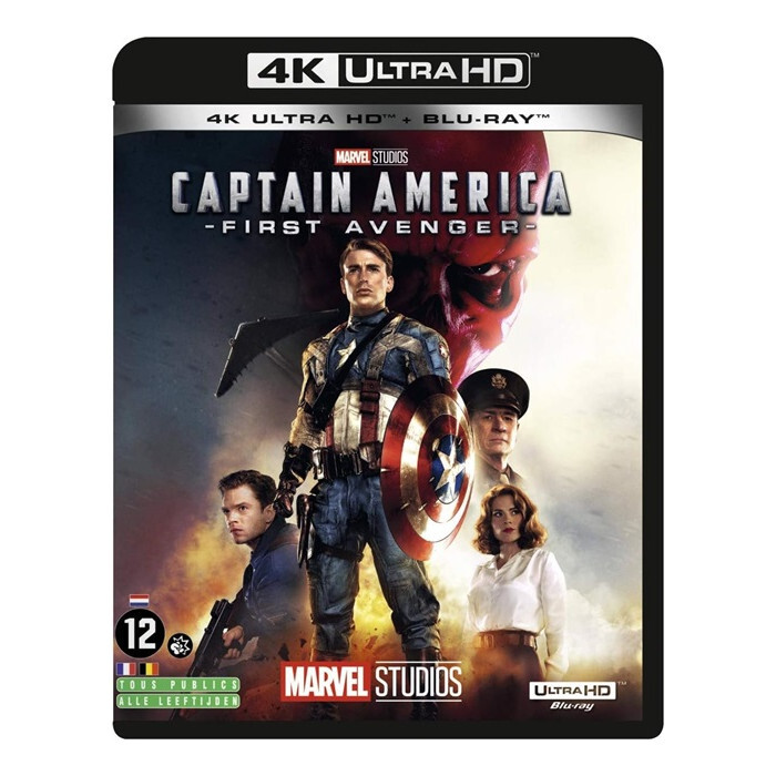 Captain America Il First Avenger Blu-Ray 4K + Blu-Ray Nuova