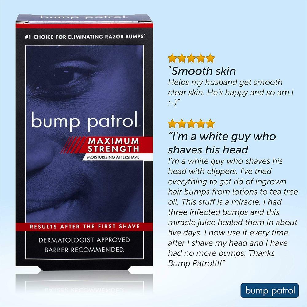 Bump Patrol Maximum Strength Aftershave Formula After Shave 2oz