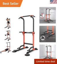 Pull Up Dip Station For Home Gym Strength Training Fitness Workout Station Ch...