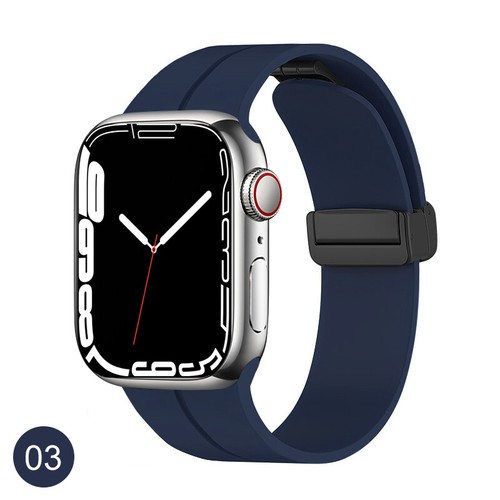 Magnetyczny silikonowy pasek iWatch do Apple Watch Series 10 9 8 7 6 5 4 SE Ultra - Zdjęcie 13 z 25