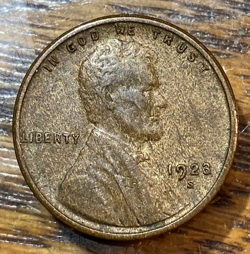 1923-S Lincoln Cent Nice Original Choice XF Woodgrain Toning CHRC