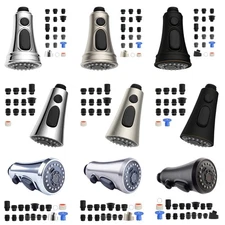 Kitchen Faucet Spray Head 3-Mode Pull Down Out Nozzle Sprayer Replacement Parts