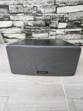 Sonos PLAY:3 Wireless Smart Speaker Black WiFi Streaming Tested w/ Power Cord