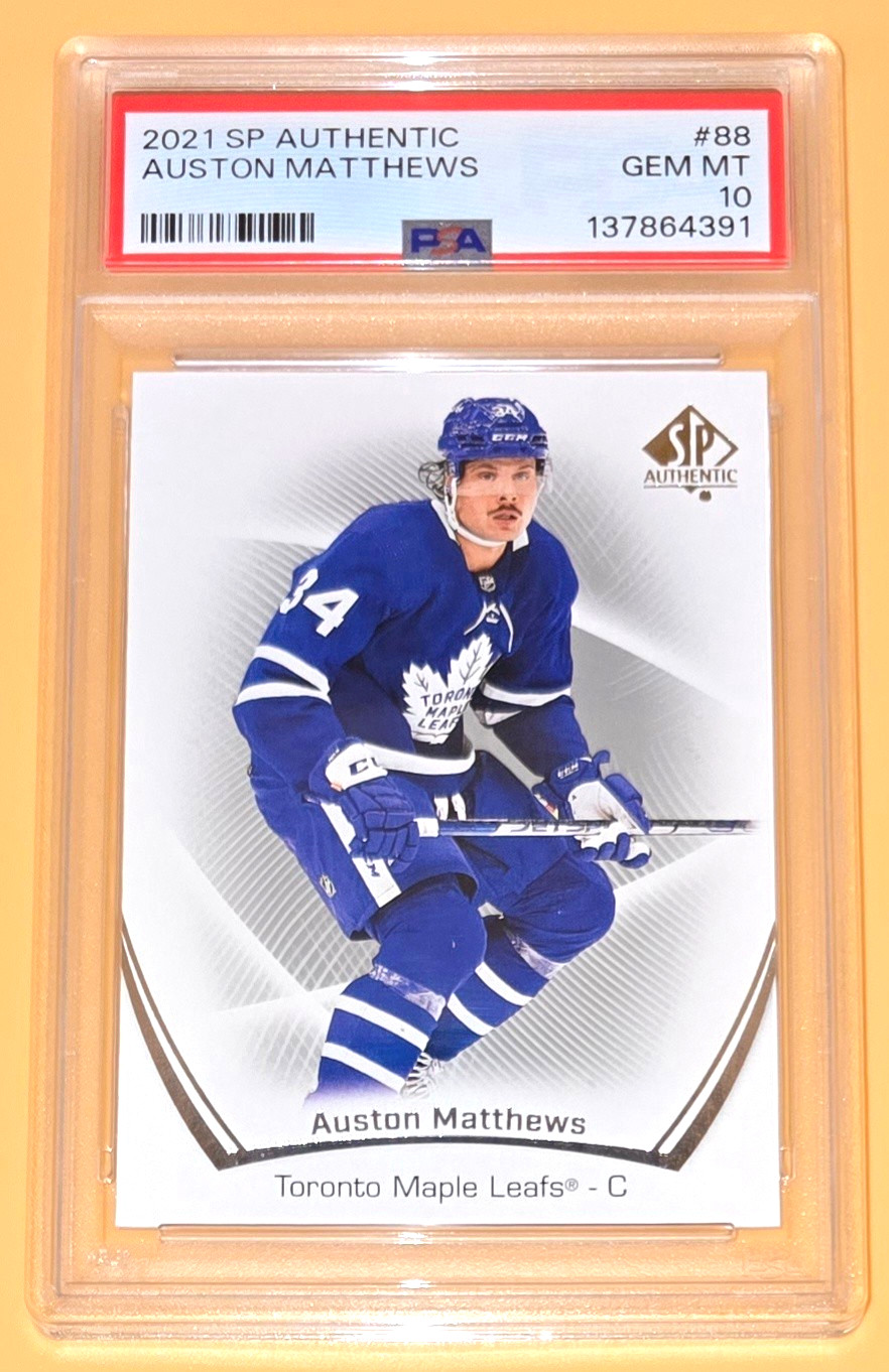 Auston Matthews PSA 10 Low Pop 2021-22 SP Authentic Hockey Toronto Maple Leafs