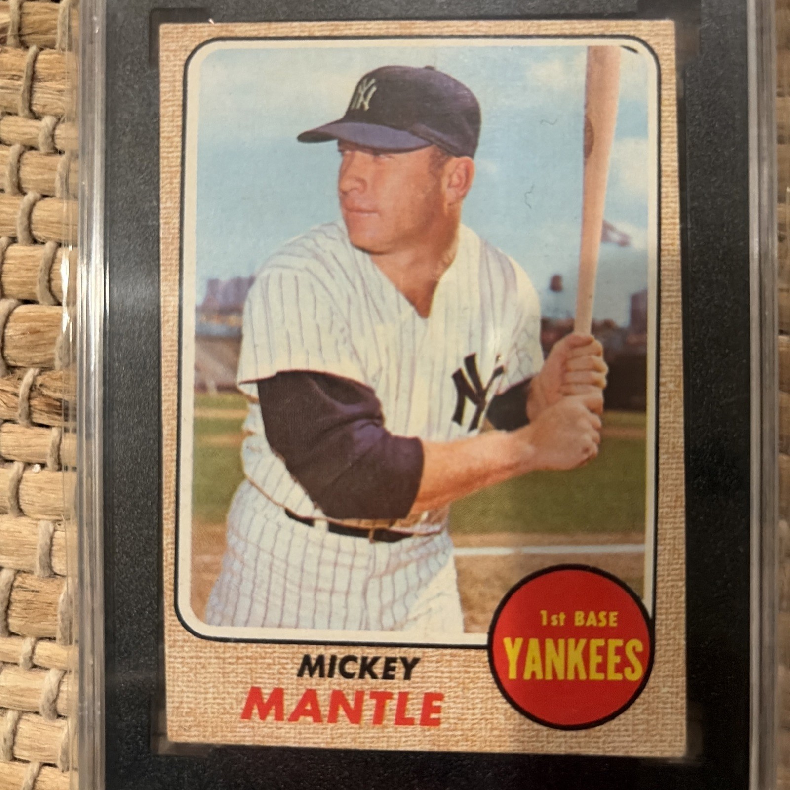 1968 Topps - Mickey Mantle #280 PSA 2.5 GD+ view 3
